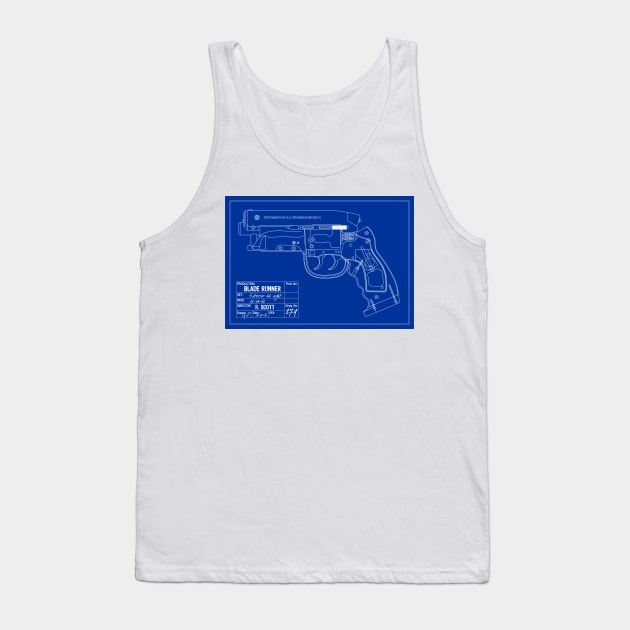 Blade Runner PKD - Dark Blue Tank Top by Blade Runner Thoughts